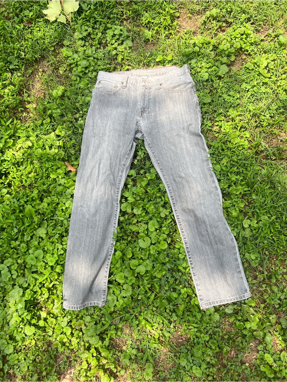 Eddie Bauer Straight Jeans in Faded Gray